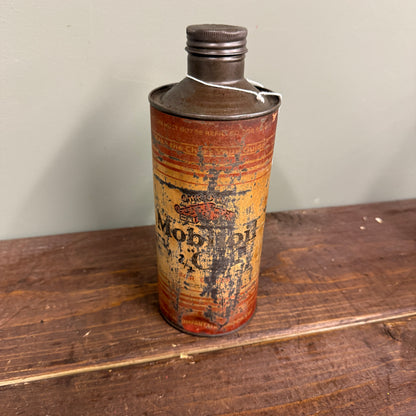 MOBILOIL OIL C QUART OIL CAN - #9166