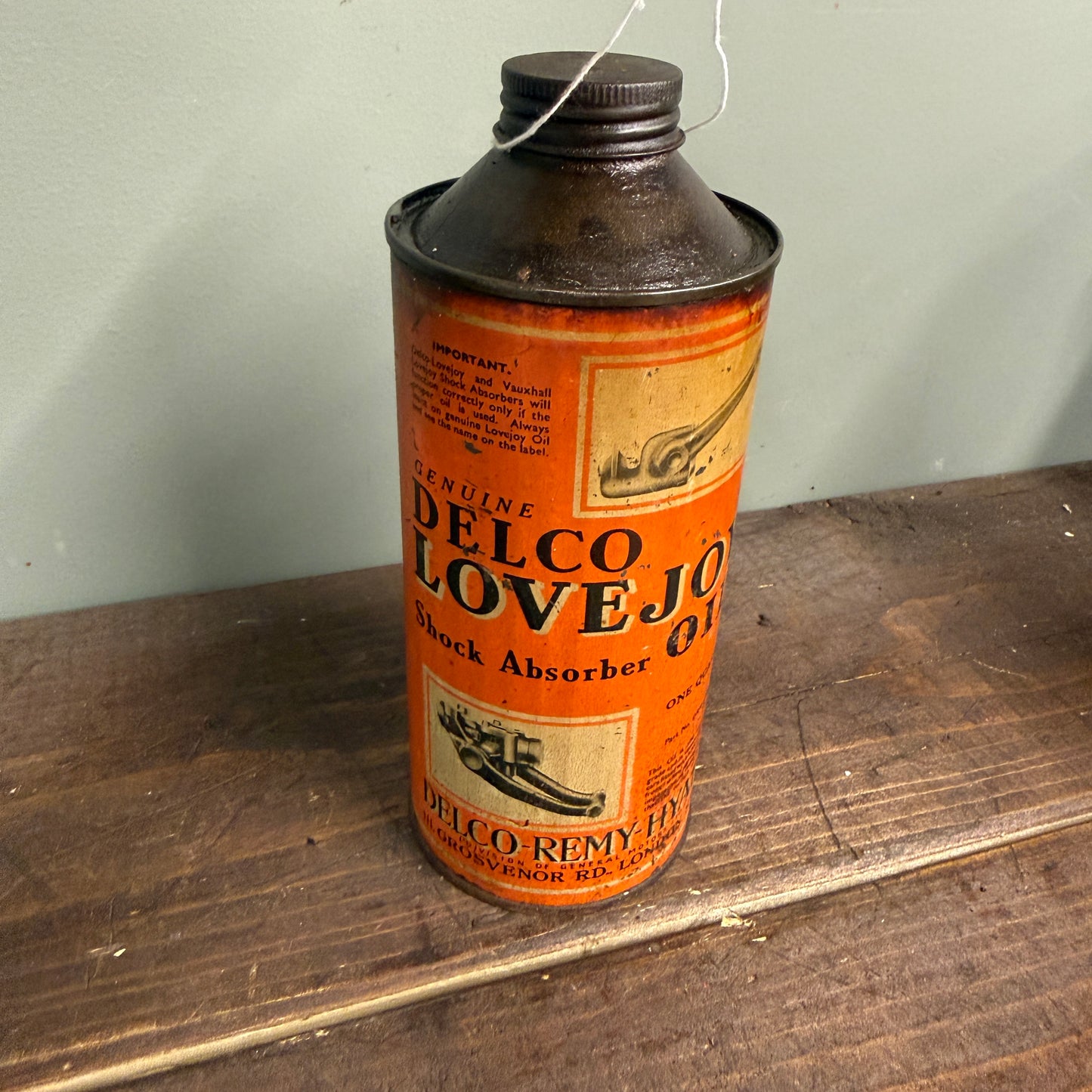 DELCO LOVEJOY QUART OIL CAN - #9171