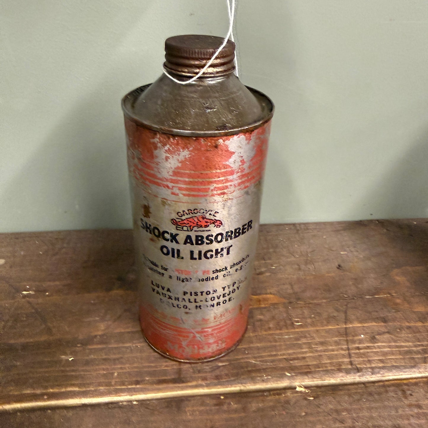GARGOYLE SHOCK ABSORBER QUART OIL CAN - #9172