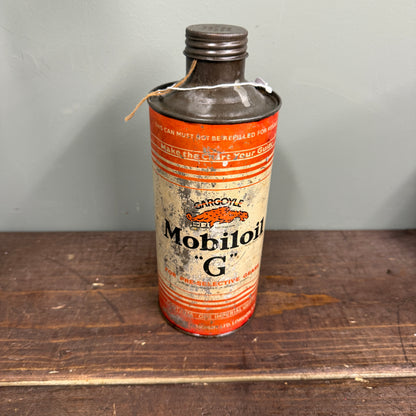 MOBILOIL OIL G QUART OIL CAN - #9173