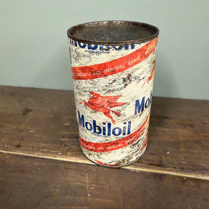 MOBILOIL CARDBOARD CAN - #9178