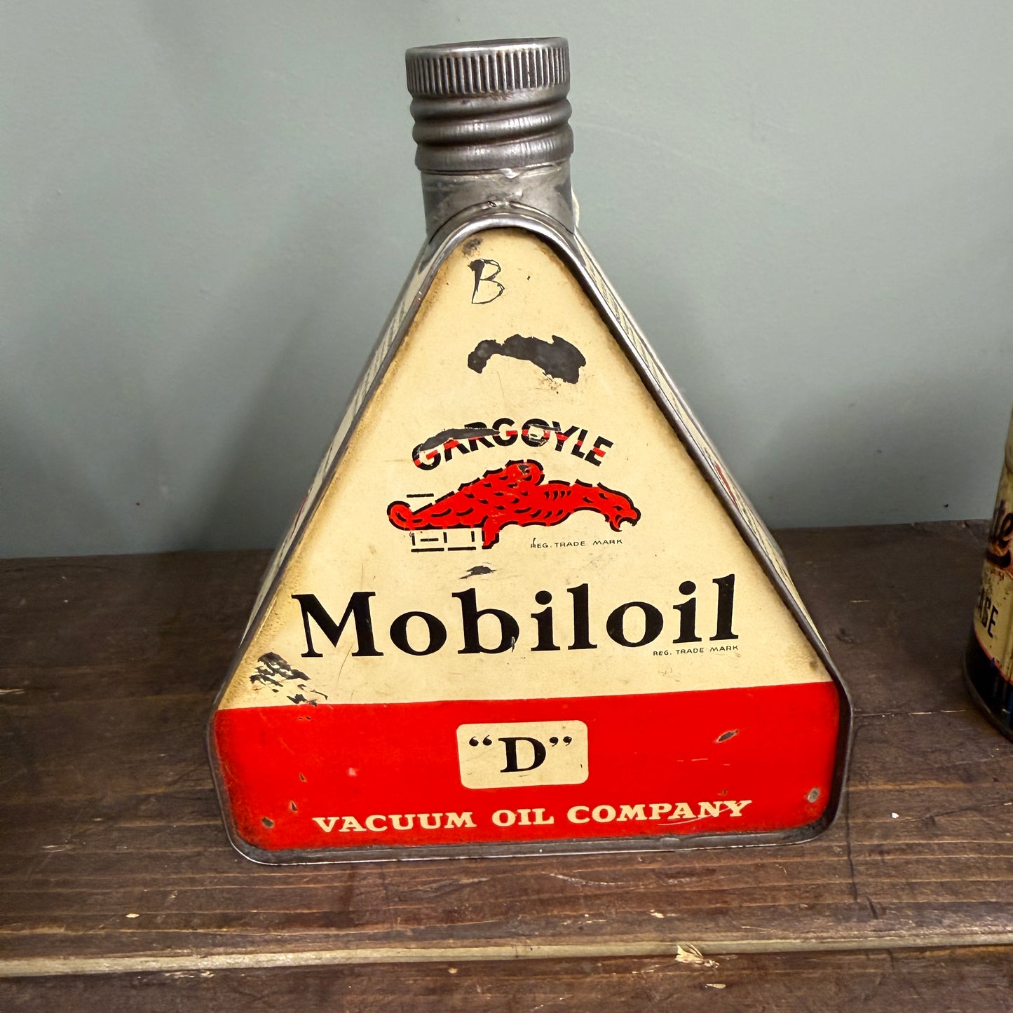 GARGOYLE MOBILOIL OIL 1 LITRE CAN - #9185