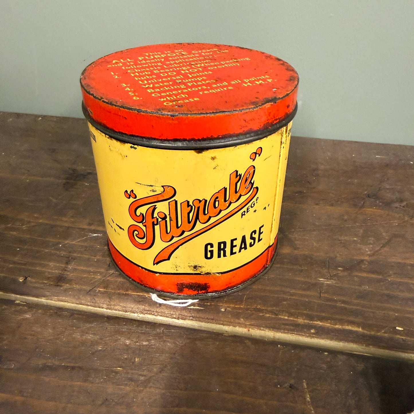FILTRATE GREASE CAN #9188