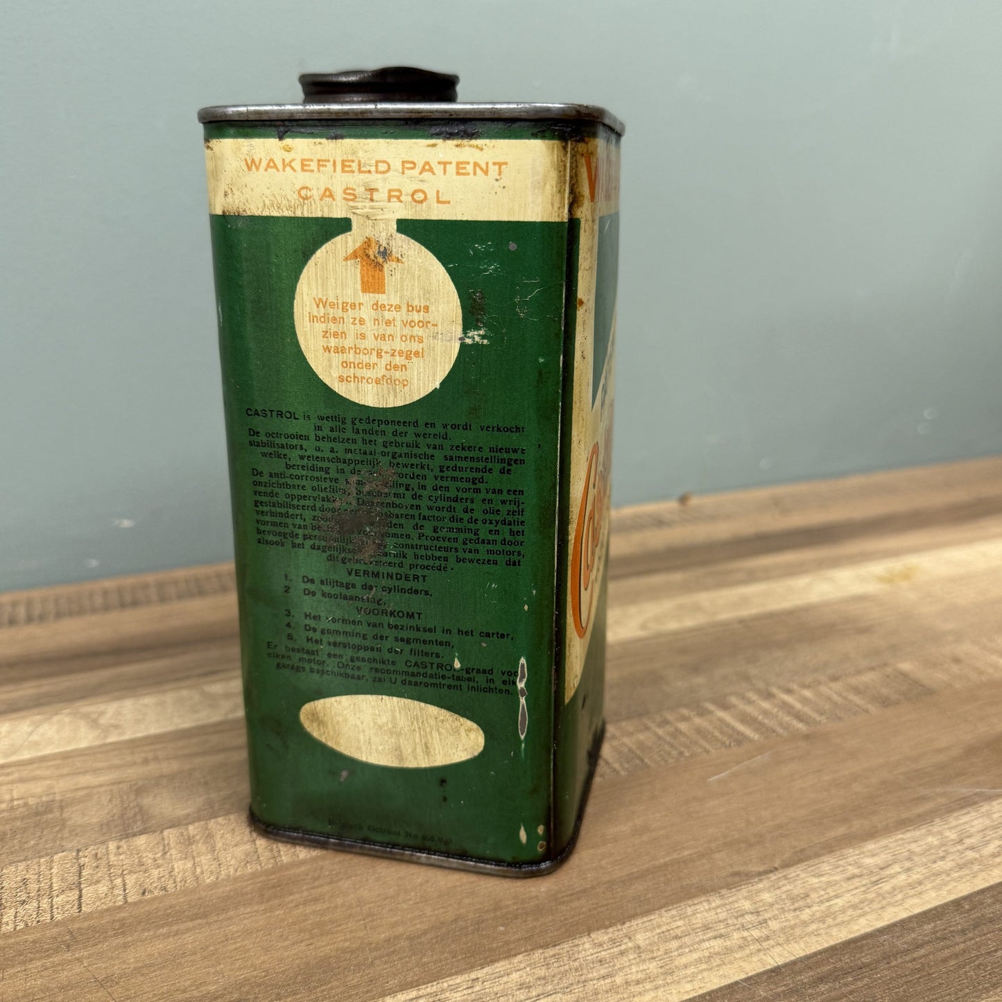 CASTROL MOTOR OIL CAN  #08437 image 1