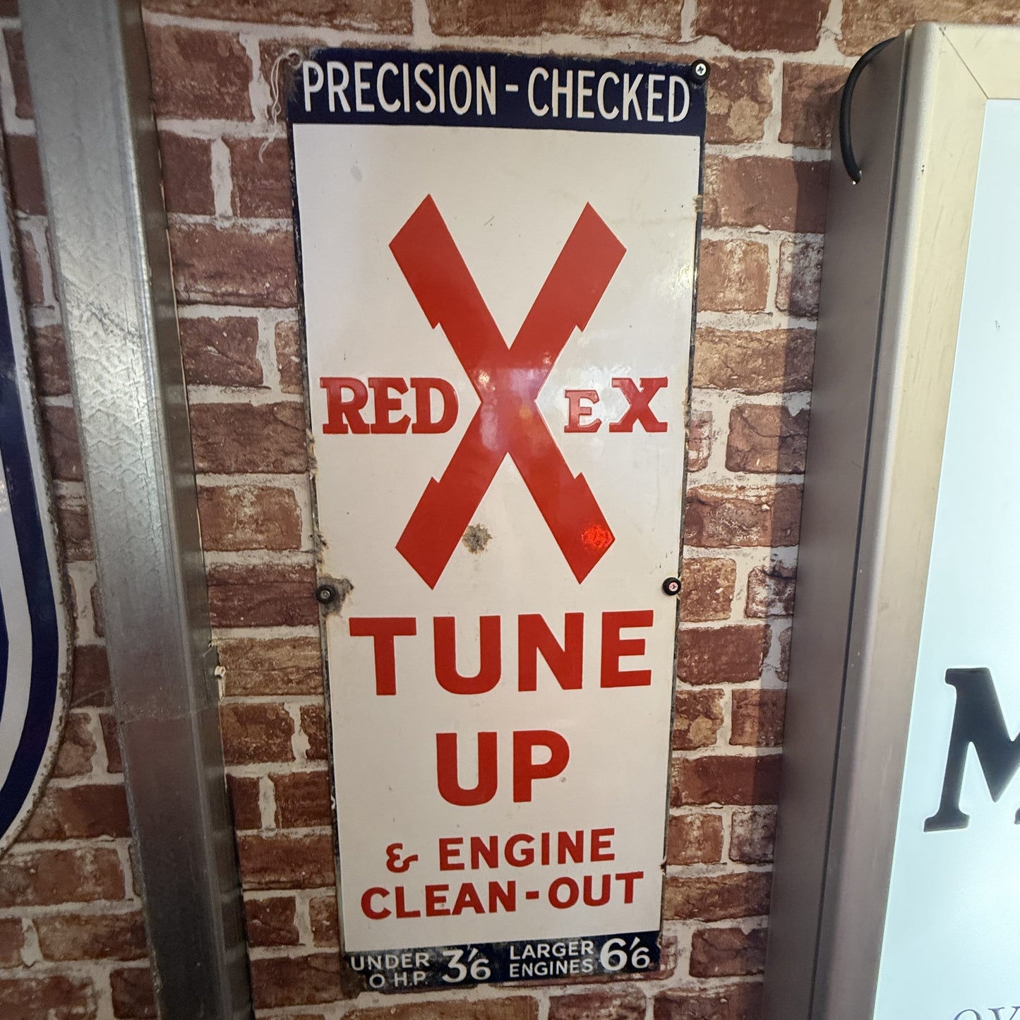 REDEX TUNE UP ENAMEL TIN SIGN #08625 image 0
