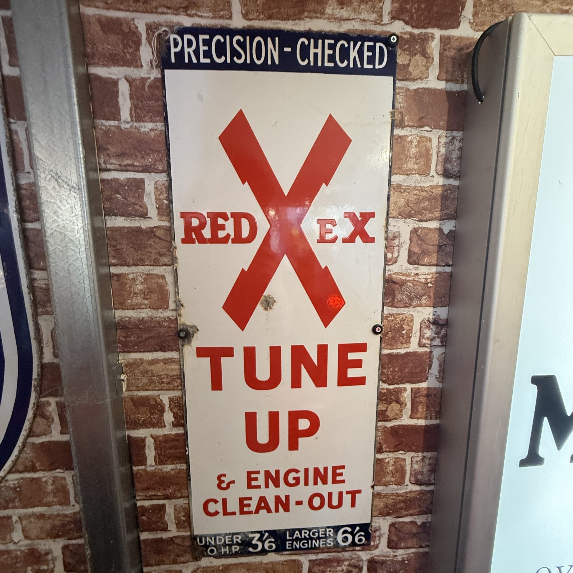REDEX TUNE UP ENAMEL TIN SIGN #08625 image 0