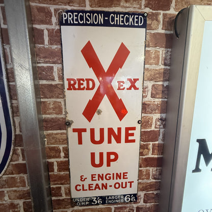 REDEX TUNE UP ENAMEL TIN SIGN #08625 image 0
