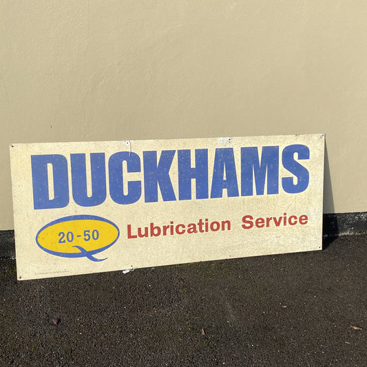DUCKHAMS 20-50 LUBRICATION SERVICE SIGN #6107 image 0