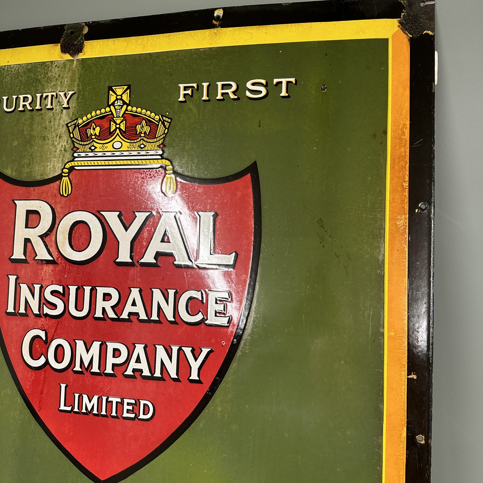 ROYAL INSURANCE  ENAMEL SIGN #08403 image 1