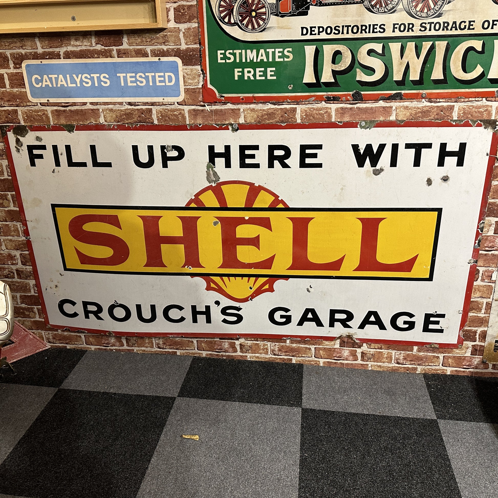 SHELL CROUCH'S GARAGE SIGN #7594 - SN313 image 0