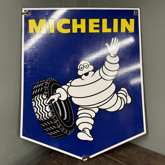 MICHELIN DOUBLE SIDED ENAMEL SIGN - #08781 image 0