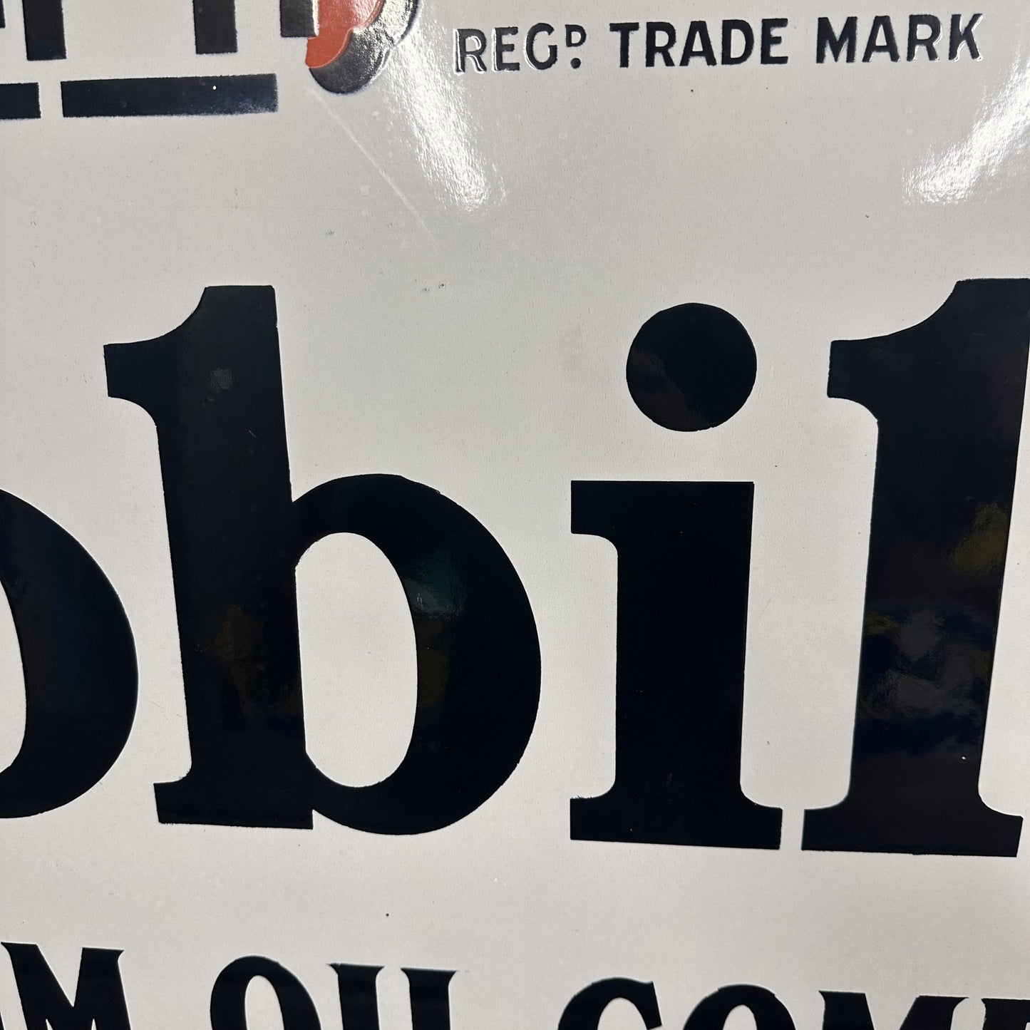 MOBILOIL  ENAMEL SIGN #08404 image 4