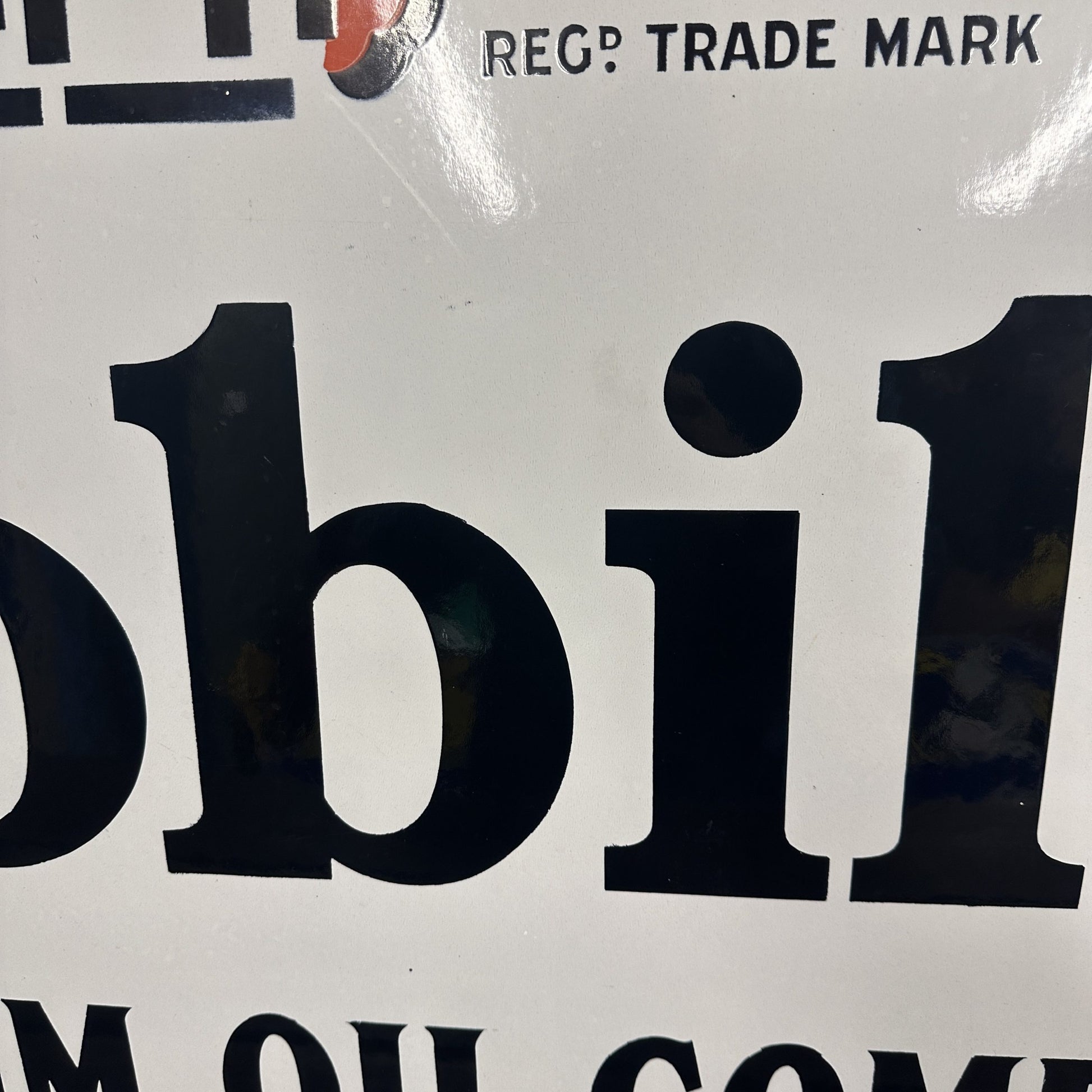 MOBILOIL  ENAMEL SIGN #08404 image 4