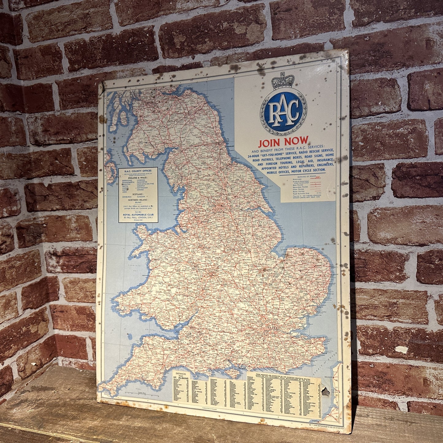 RAC  ROAD MAP JOHN BARTHOLOMEW #6258 image 0