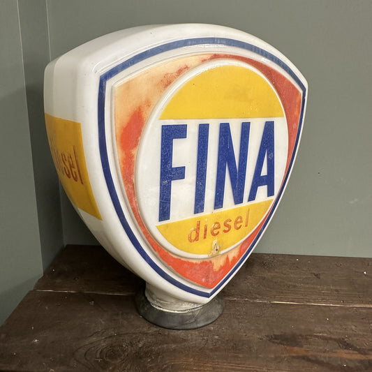 FINA DIESEL PETROL PUMP GLOBE #08259 image 0