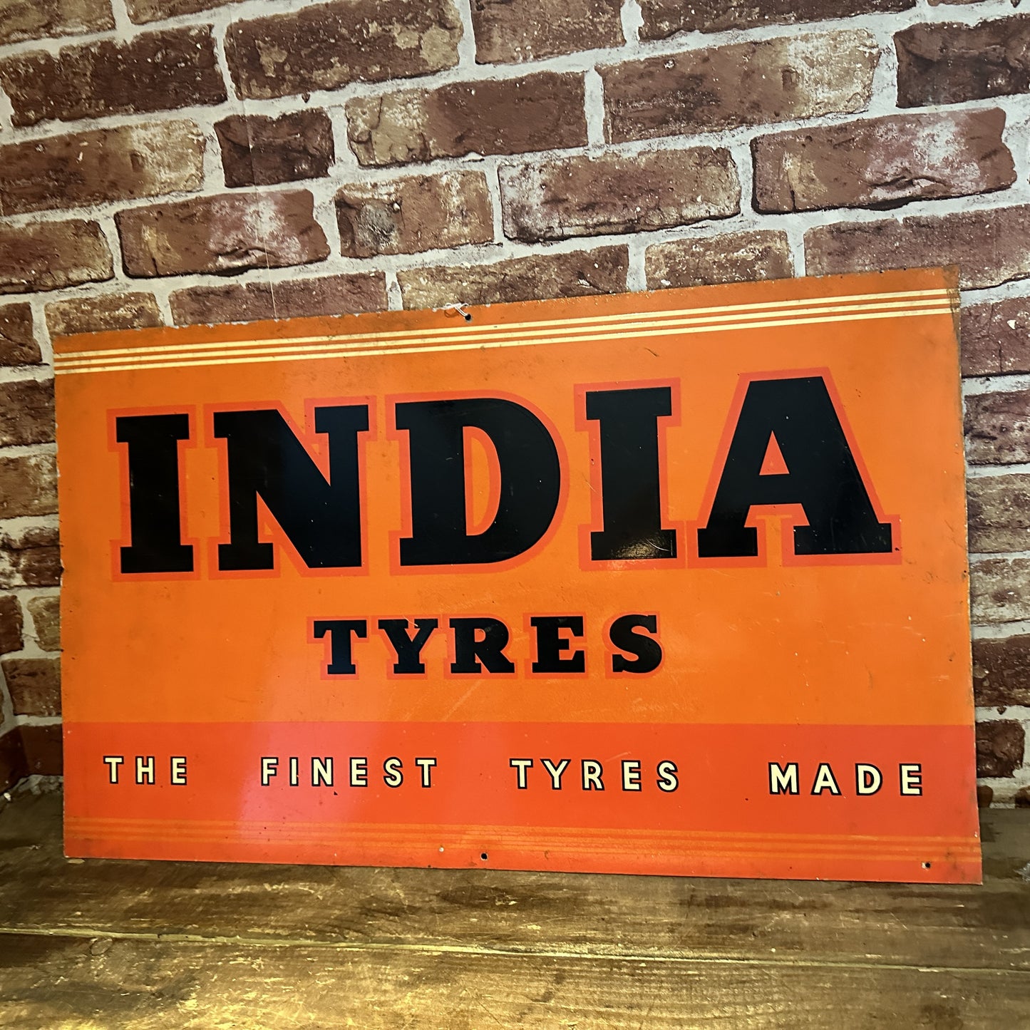 INDIA TYRES TIN SIGN #7562 image 0