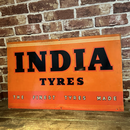 INDIA TYRES TIN SIGN #7562 image 0