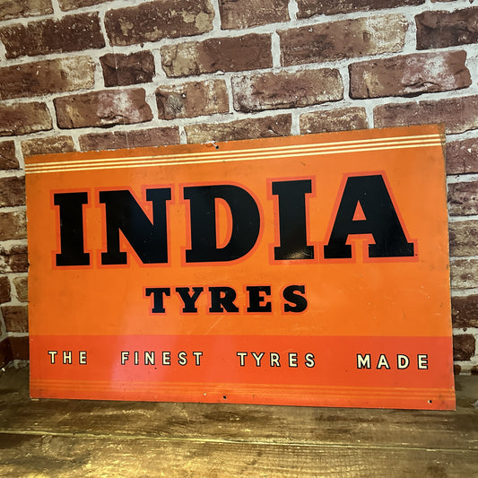 INDIA TYRES TIN SIGN #7562 image 0