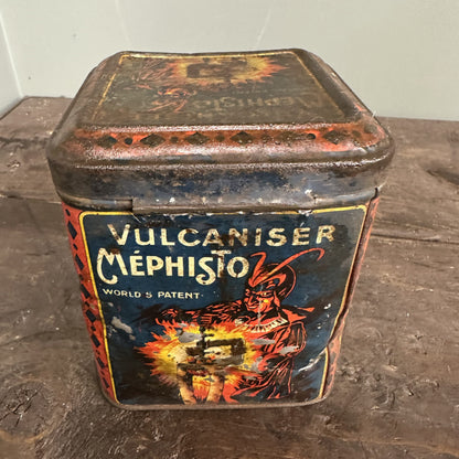 RARE VULCANISER MEPHISTO TIN  - #08804 image 6