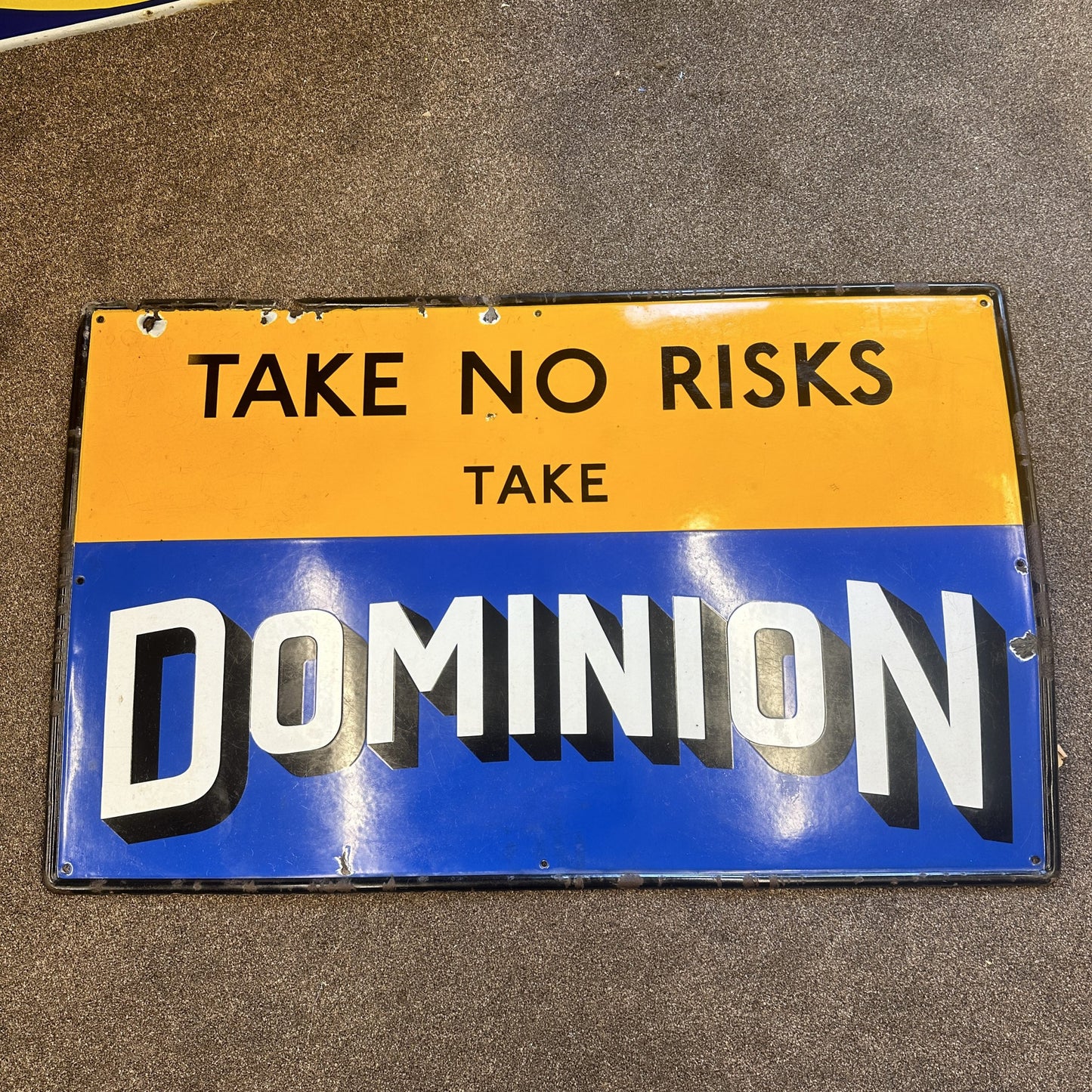 DOMONION ENAMEL SIGN #08424 image 0