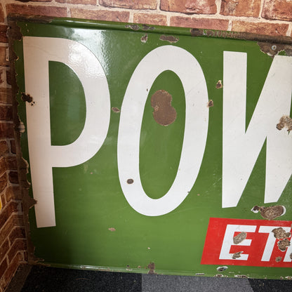 POWER ETHYL ENAMEL SIGN   #08476 image 1