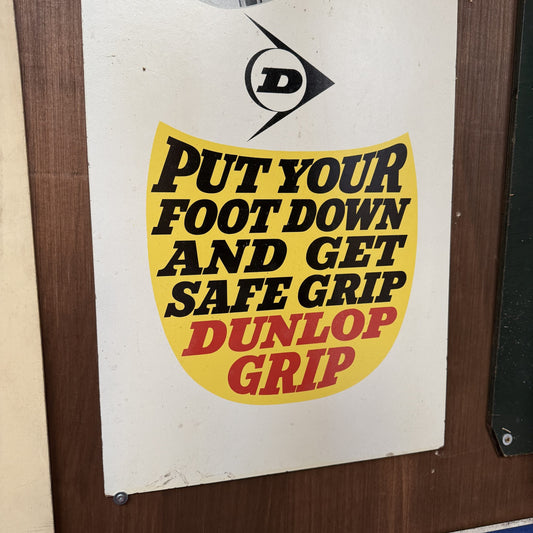 DUNLOP FOOT HARDBOARD SIGN #08623 image 1