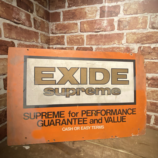 EXIDE SUPREME SIGN #5807 image 0