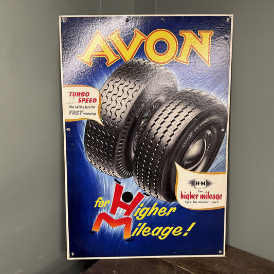 AVON TYRES HARDBOARD SIGN - #08783 image 0