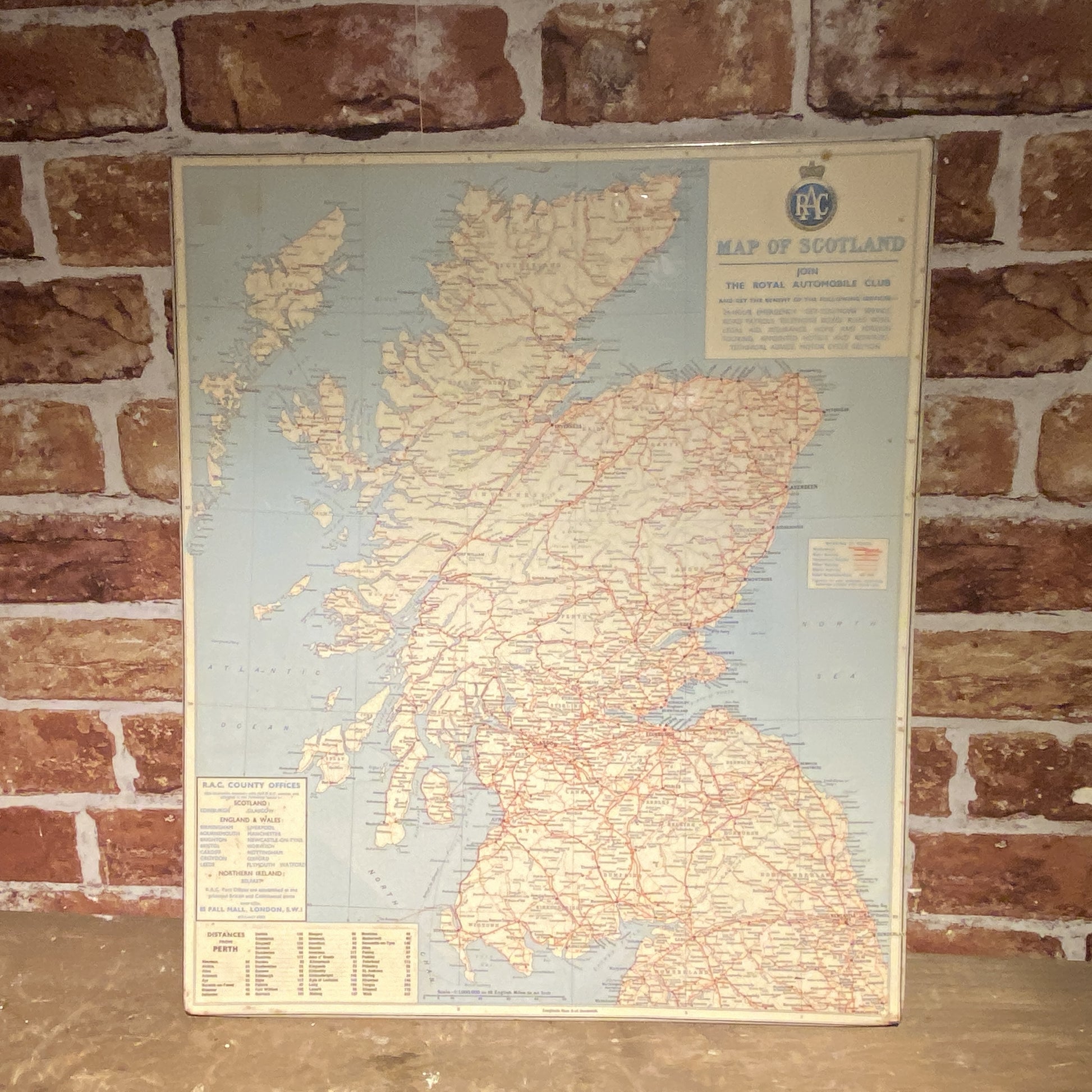 RAC SCOTLAND ROAD MAP JOHN BARTHOLOMEW #5884 image 0