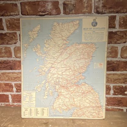 RAC SCOTLAND ROAD MAP JOHN BARTHOLOMEW #5884 image 0