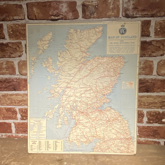 RAC SCOTLAND ROAD MAP JOHN BARTHOLOMEW #5884 image 0