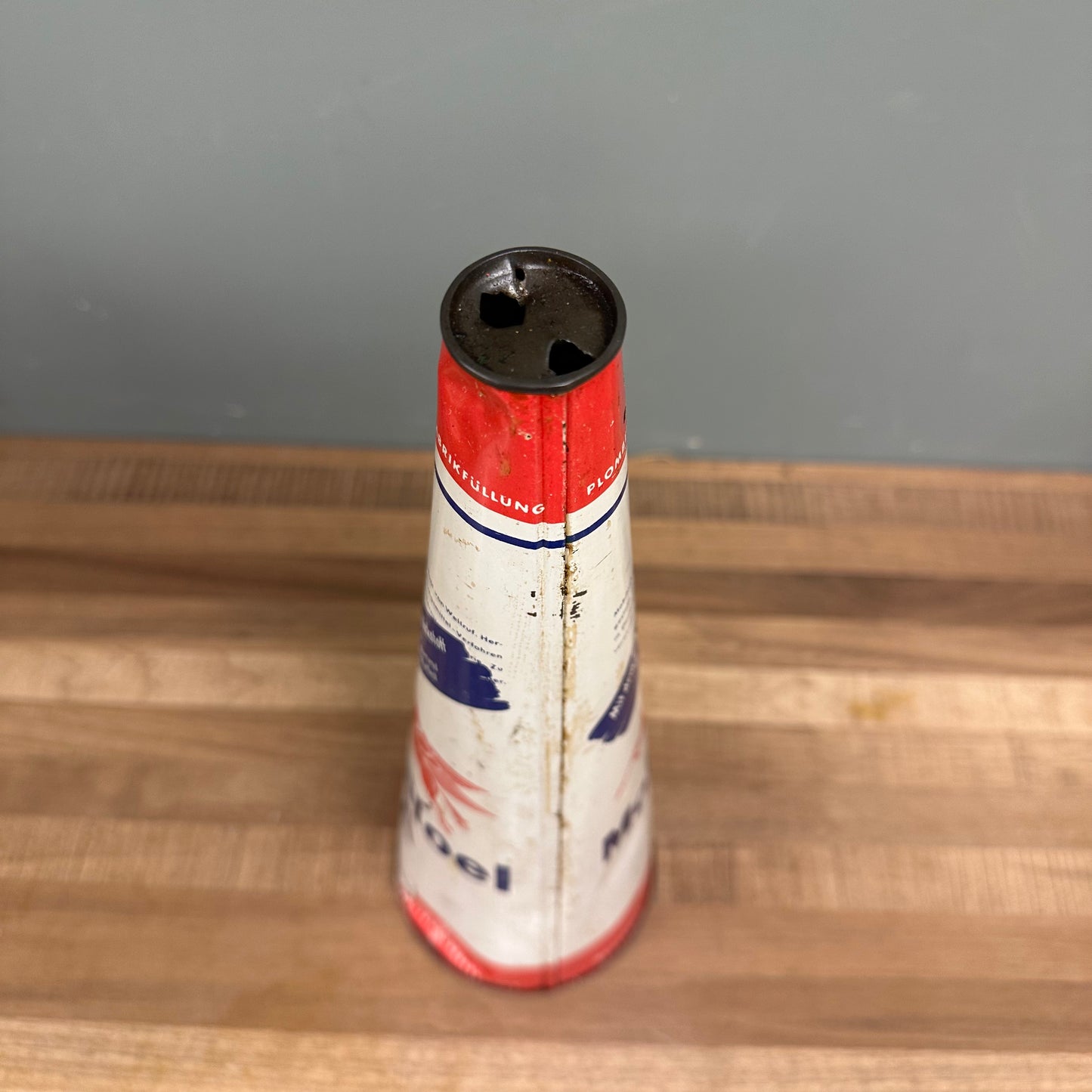 MOBILOEL "A" OIL CAN   #08466 image 5