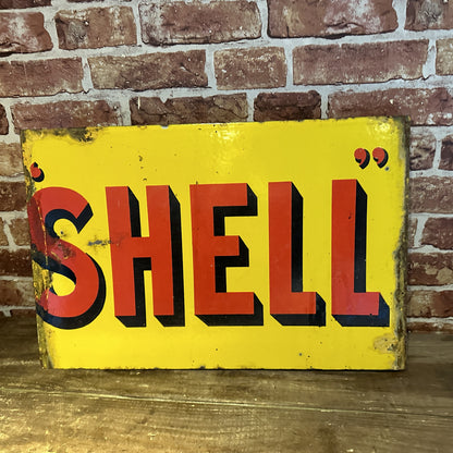 SHELL ENAMEL SIGN #7555 image 1