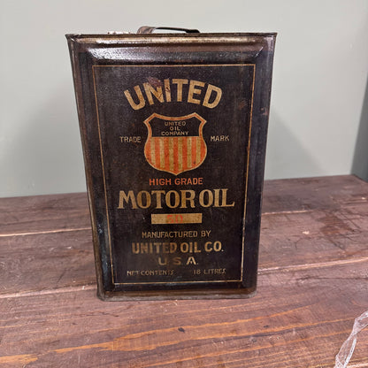 UNITED MOTOROIL OIL CAN #08755 image 0