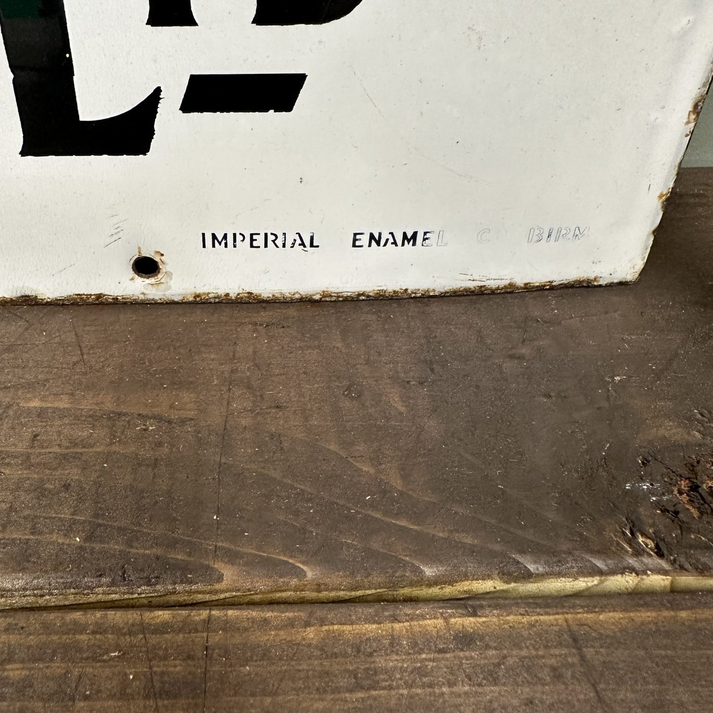 MOBILOIL  ENAMEL SIGN #08404 image 1