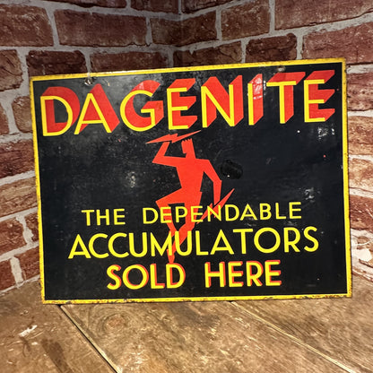 DAGGERNITE ENAMEL SIGN #6176 image 1
