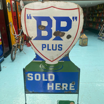 VINTAGE ENAMEL SIGN - BP #04525 SN 147 image 1