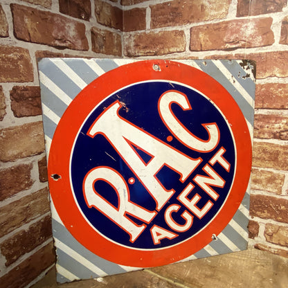 RAC AGENT ENAMEL SIGN #5760 image 0