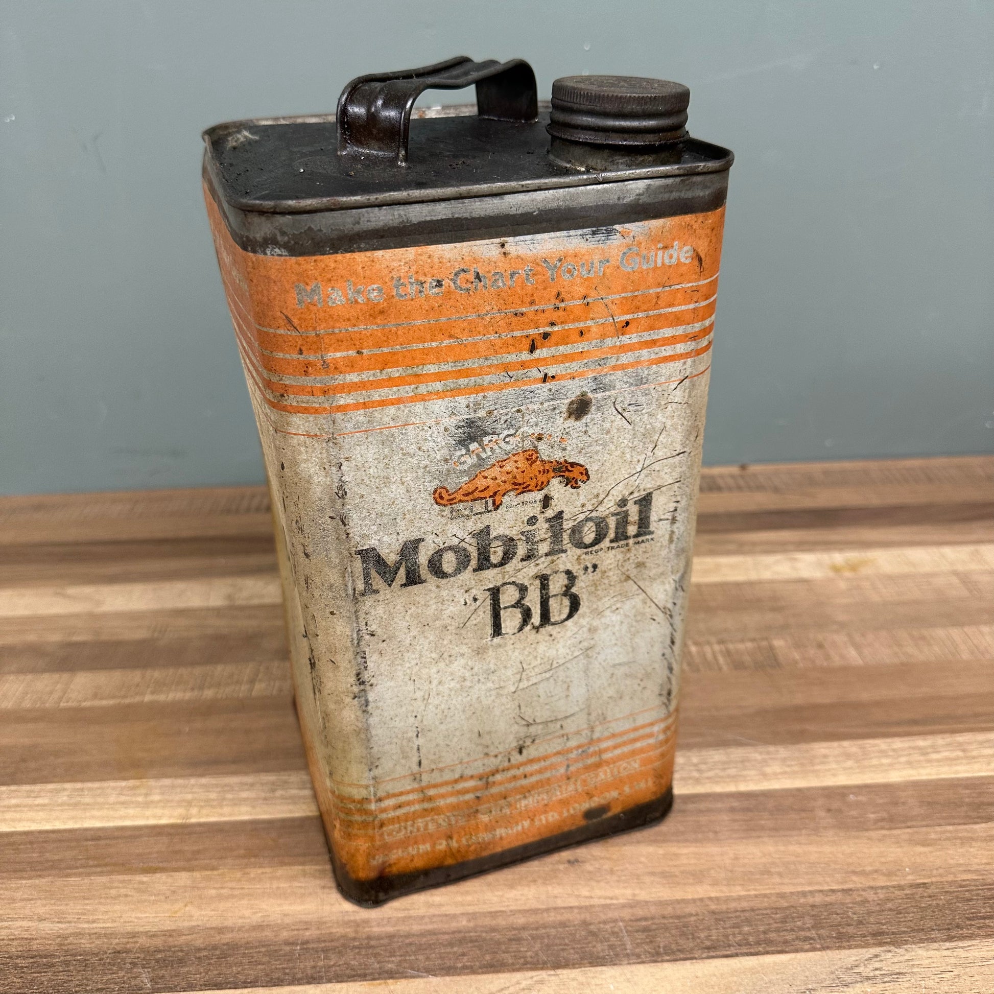 MOBILOIL "BB" OIL CAN   #08452 image 3