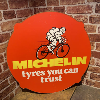 VINTAGE HARDBOARD SIGN - MICHELIN - TYRES YOU CAN TRUST #5100 image 0