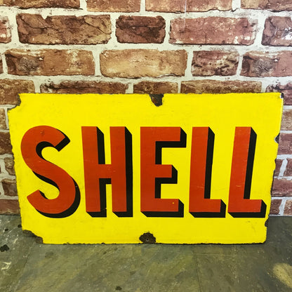 SHELL ENAMEL SIGN  - #1685 image 0