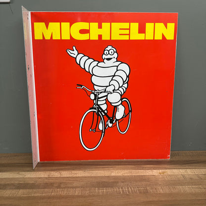 DOUBLE SIDED MICHELIN BICYCLE TIN SIGN  #08504 image 0
