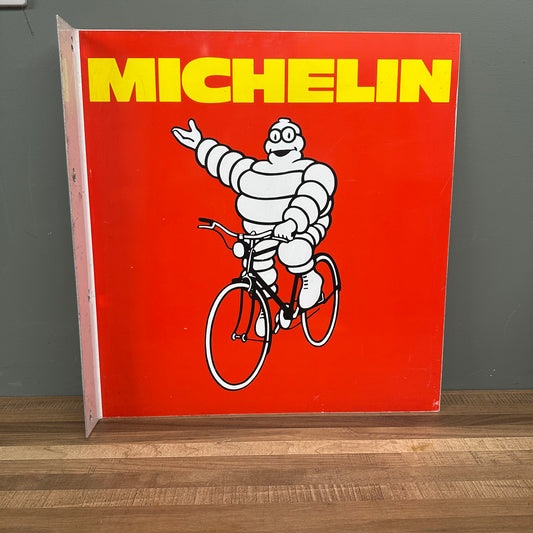 DOUBLE SIDED MICHELIN BICYCLE TIN SIGN  #08504 image 0
