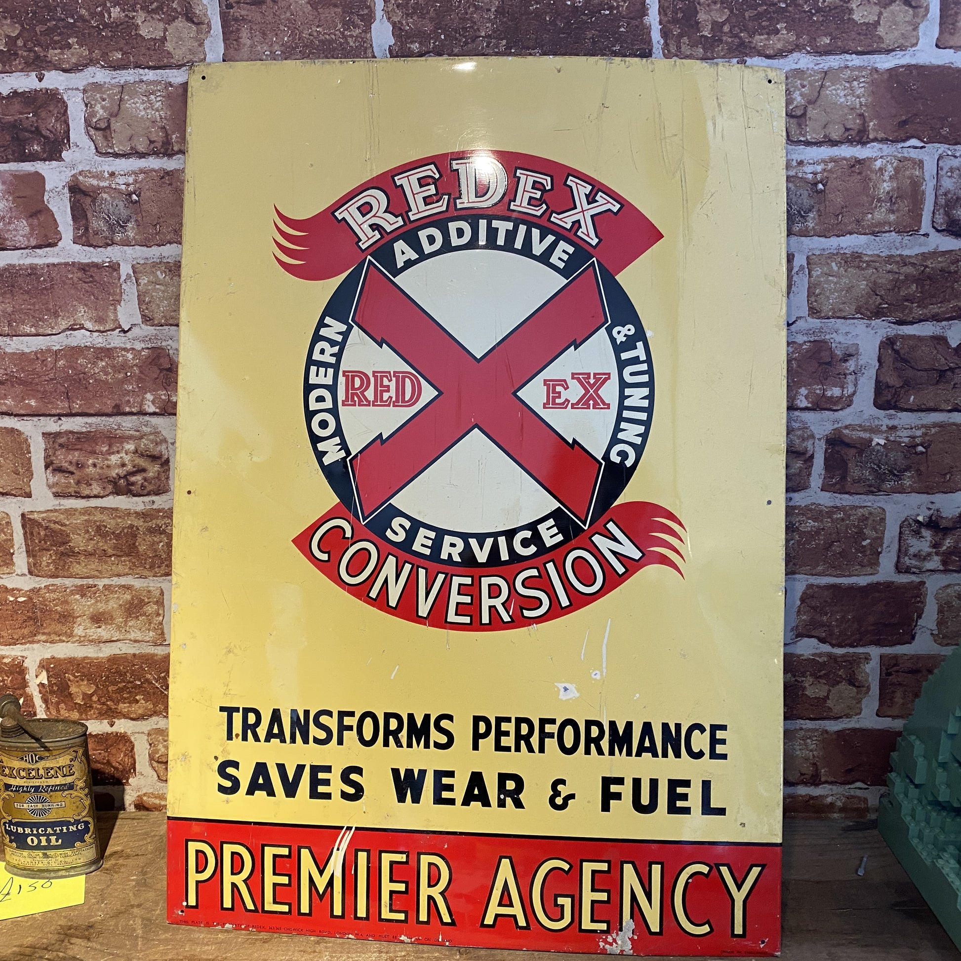VINTAGE TIN SIGN - REDEX #6014 image 0