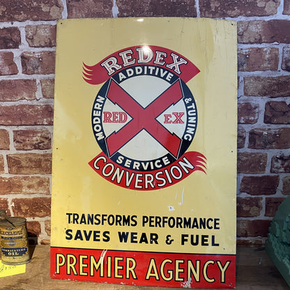 VINTAGE TIN SIGN - REDEX #6014 image 0