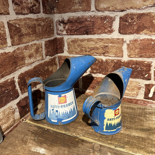 2 X SHELL ANTIFREEZE OIL POURERS #6245 image 1