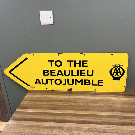 DOUBLE SIDED AA ENAMEL SIGN  #08516 image 0