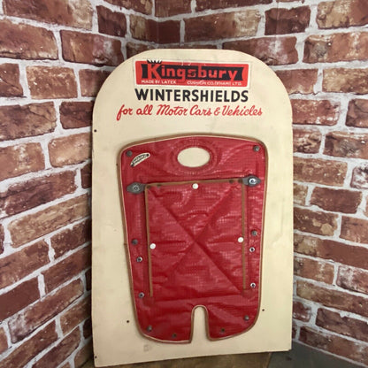 VINTAGE SIGN KINGSBURY WINTERSHIELDS - AUTOMOBILIA #4531 image 0