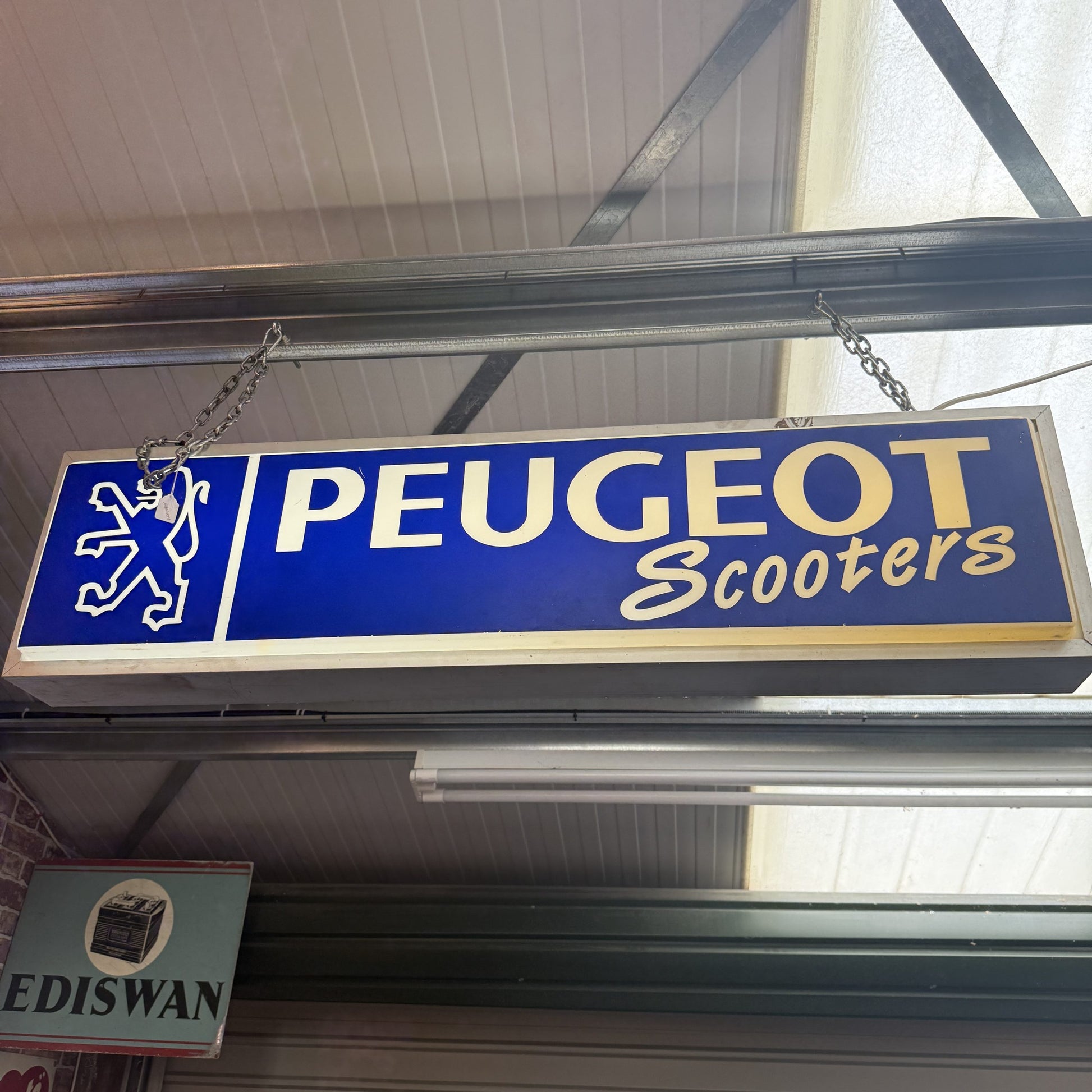 PEUGEOT SCOOTERS DOUBLE SIDED LIGHTBOX #08611 image 0