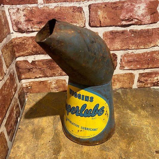 VINTAGE OIL POURER WIGGINS SUPERLUBE - QUART - #4551 image 0